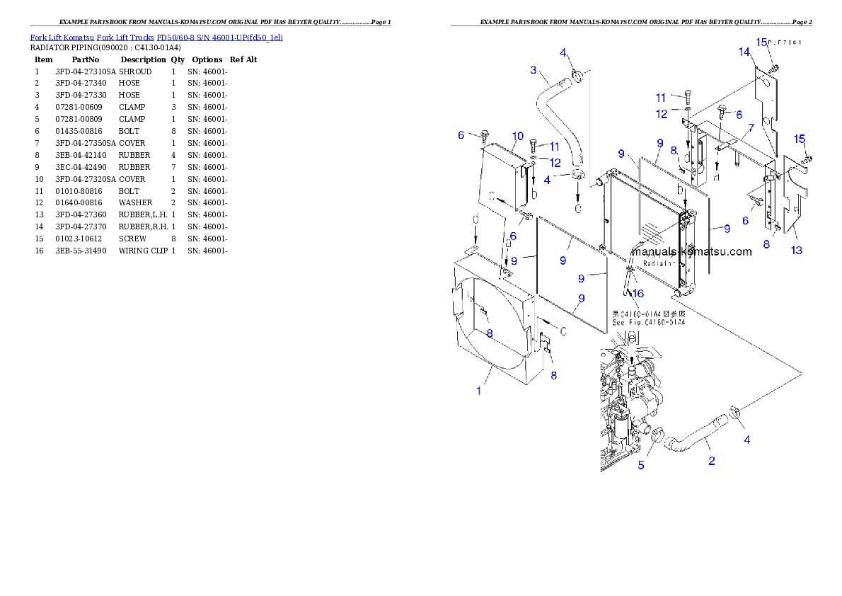 Protected: FD50/60-8 S/N 46001-UP Partsbook
