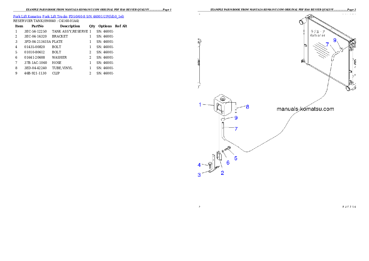 Protected: FD50/60-8 S/N 46001-UP Partsbook