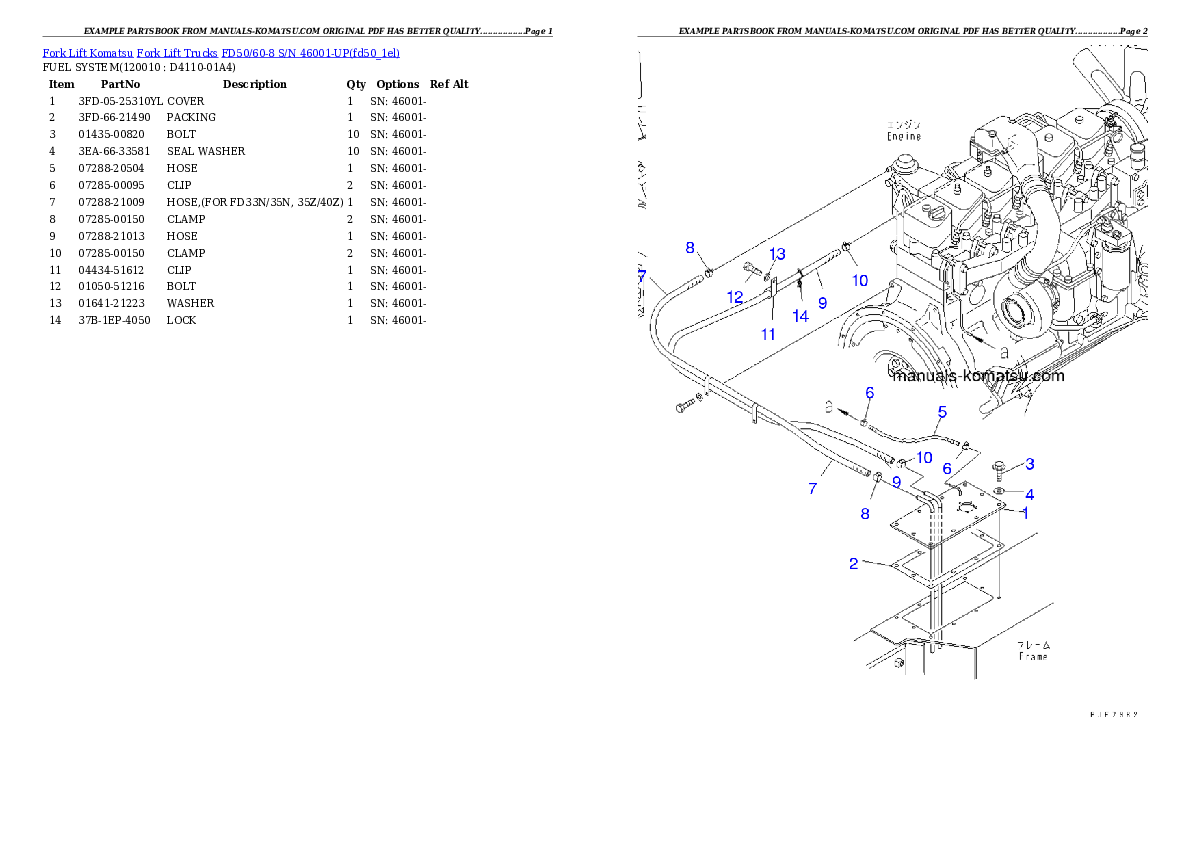 Protected: FD50/60-8 S/N 46001-UP Partsbook