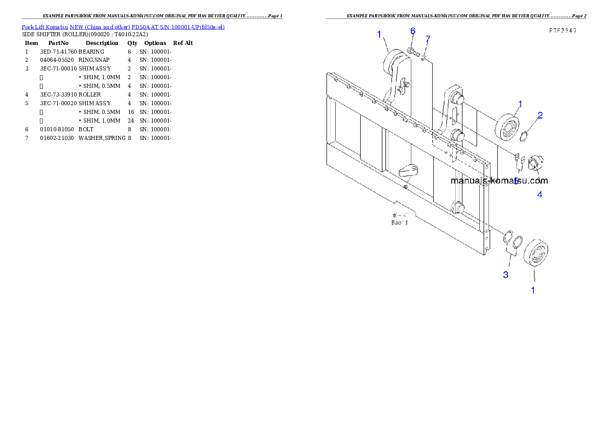 Protected: FD50A-AT S/N 100001-UP Partsbook