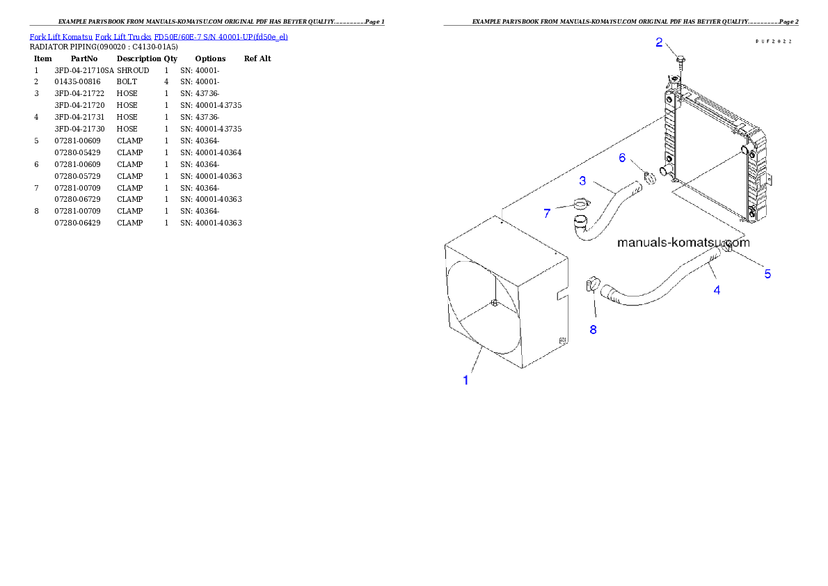 Protected: FD50E/60E-7 S/N 40001-UP Partsbook