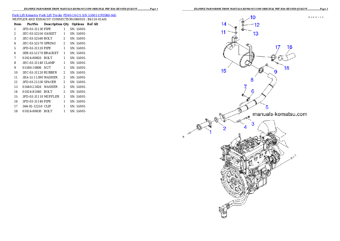 Protected: FD60-10-US S/N 55001-UP Partsbook