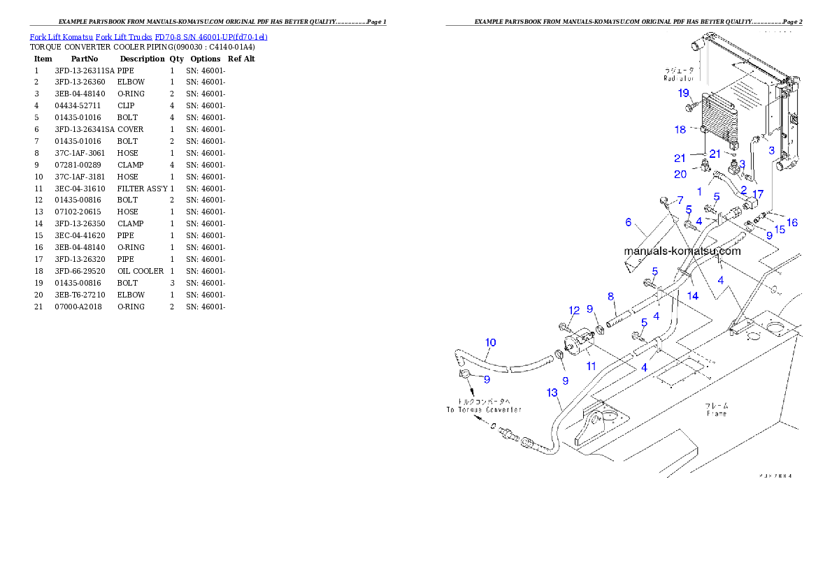 Protected: FD70-8 S/N 46001-UP Partsbook
