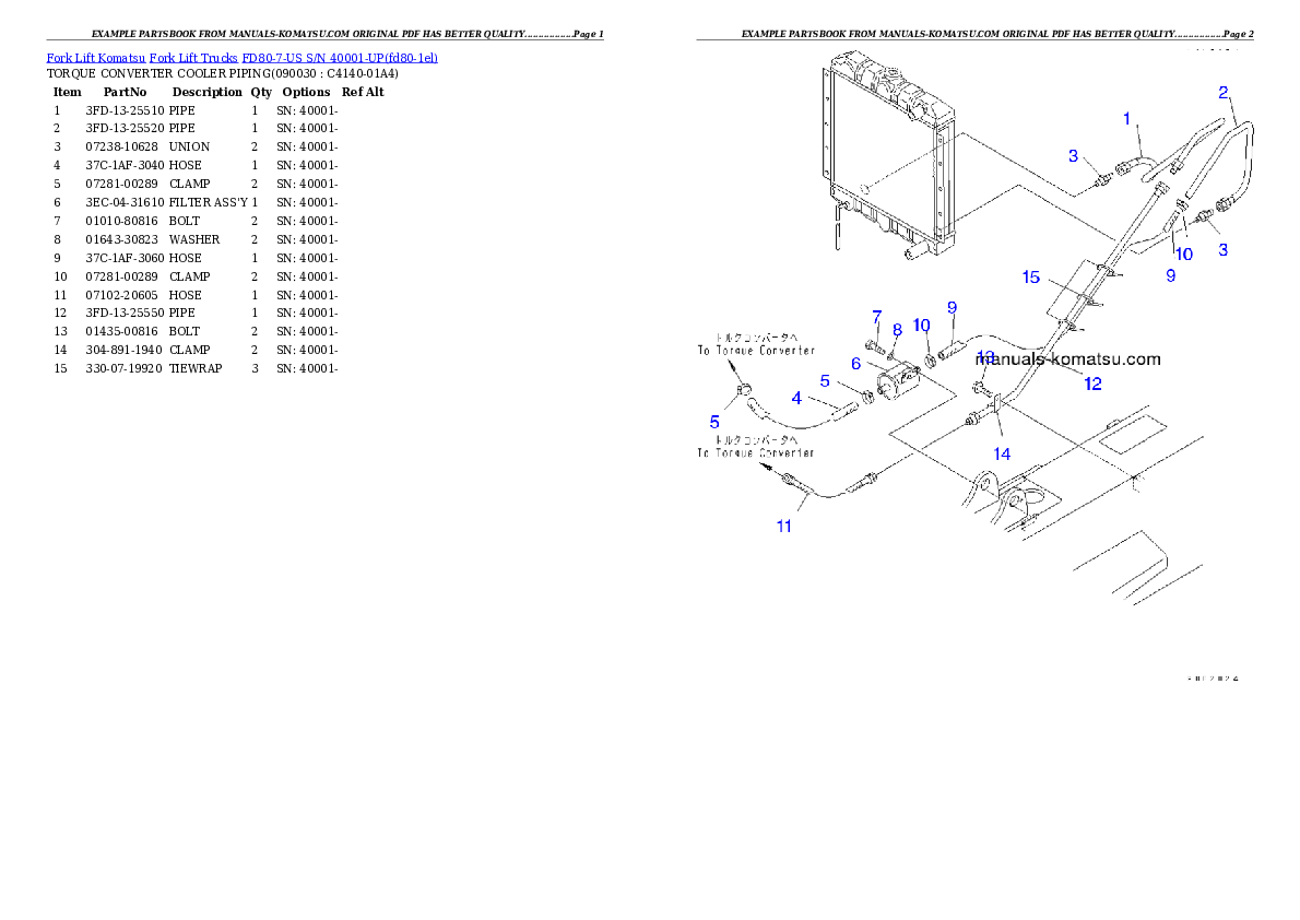 Protected: FD80-7-US S/N 40001-UP Partsbook