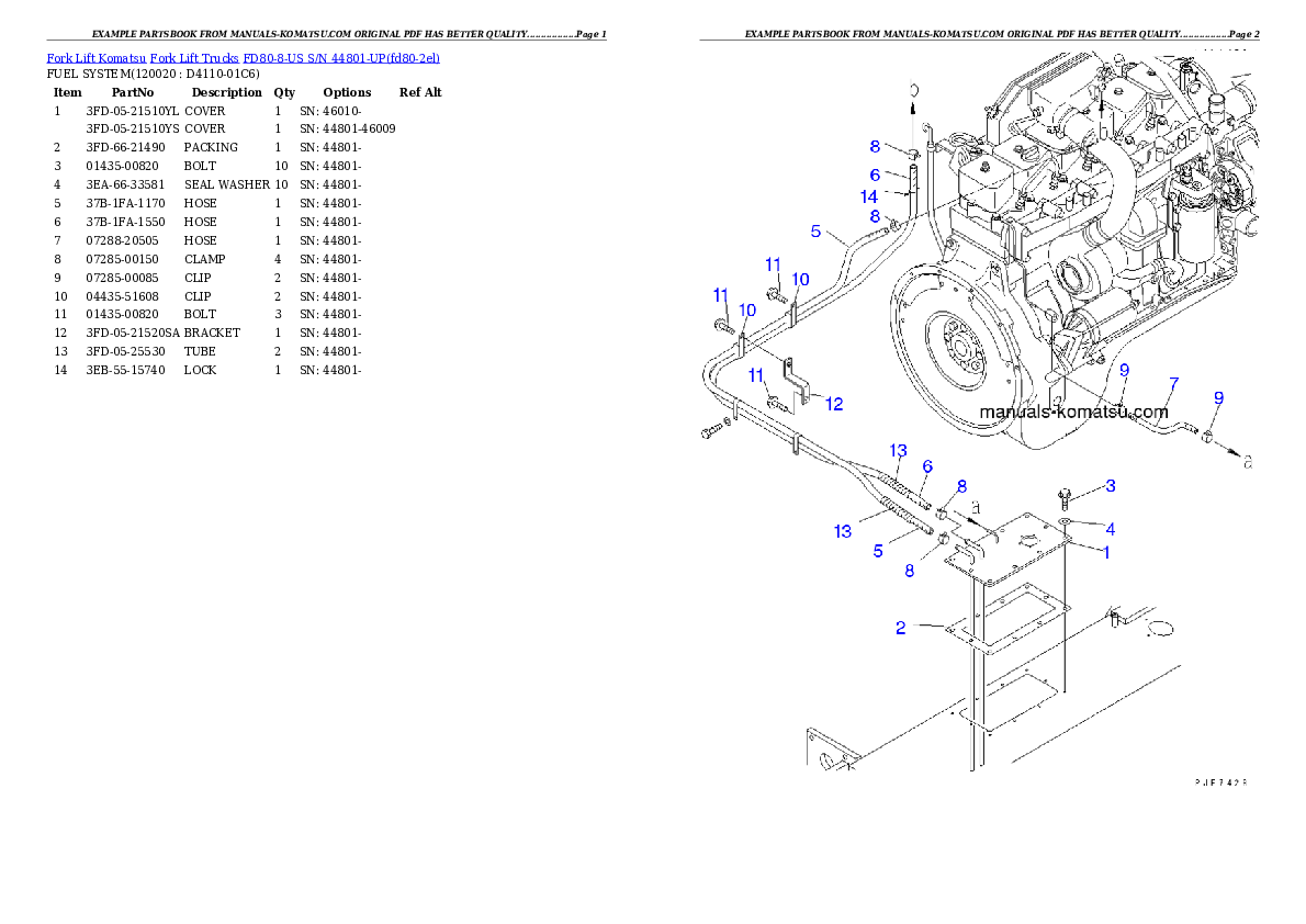 Protected: FD80-8-US S/N 44801-UP Partsbook