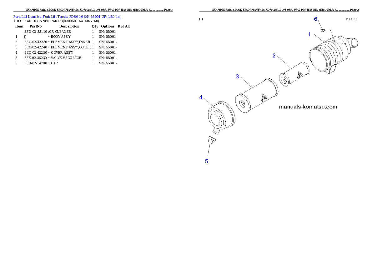 Protected: FD80-10 S/N 55001-UP Partsbook