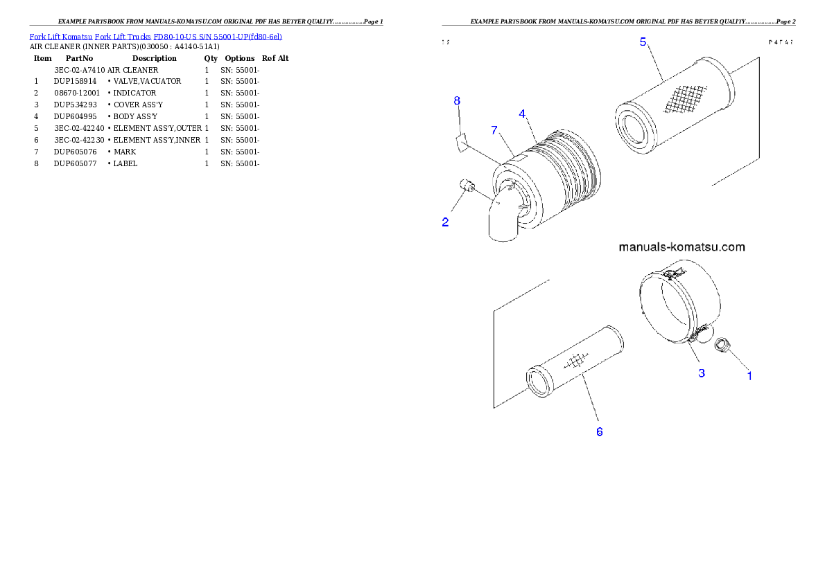 Protected: FD80-10-US S/N 55001-UP Partsbook