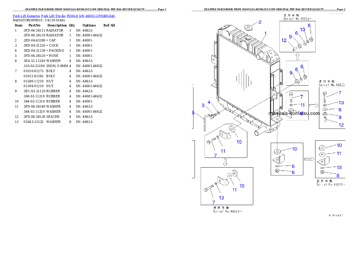 Protected: FD80-8 S/N 46001-UP Partsbook