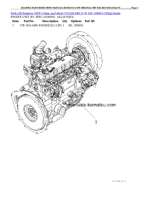 Protected: FG15H/18H-21-W S/N 200001-UP Partsbook