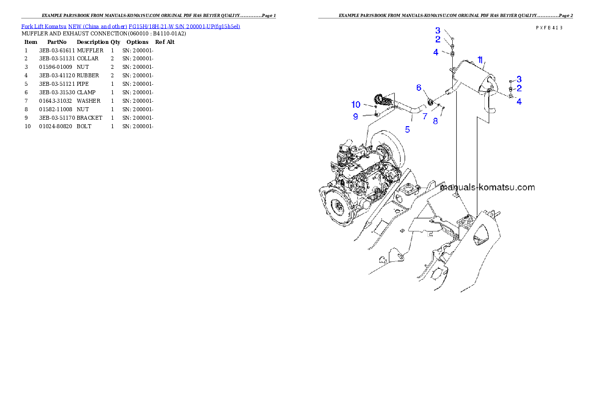 Protected: FG15H/18H-21-W S/N 200001-UP Partsbook