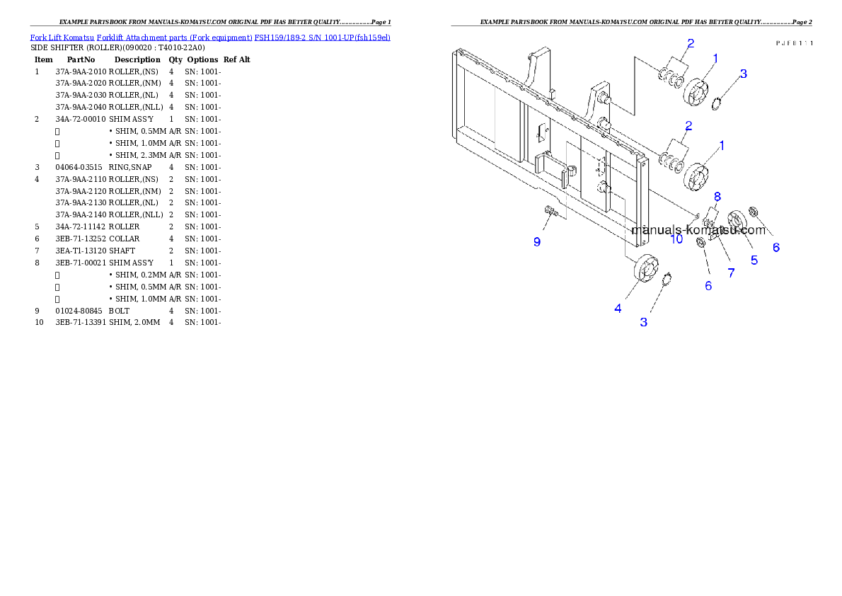 Protected: FSH159/189-2 S/N 1001-UP Partsbook