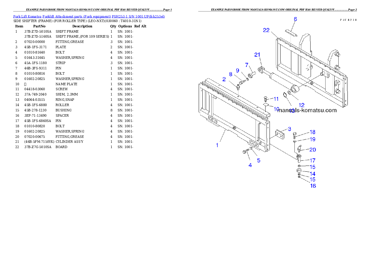 Protected: FSH253-1 S/N 1001-UP Partsbook