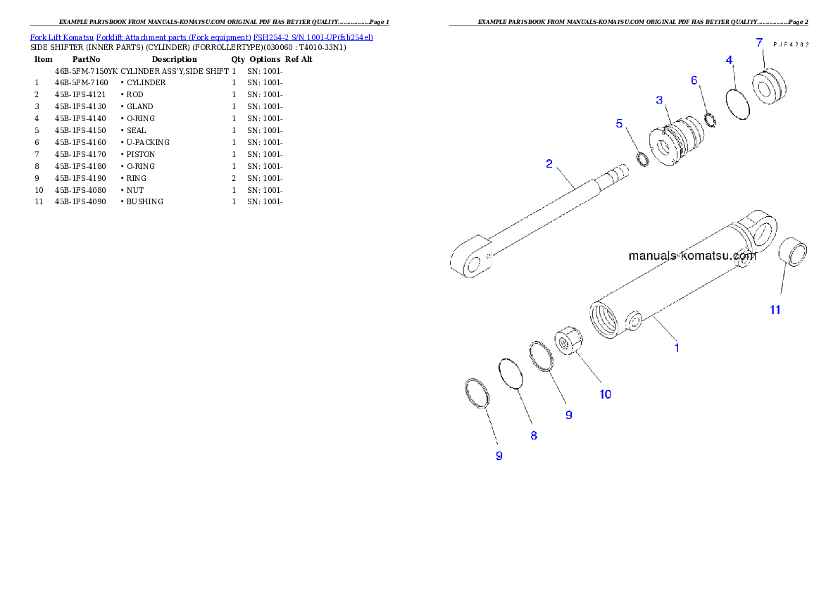 Protected: FSH254-2 S/N 1001-UP Partsbook