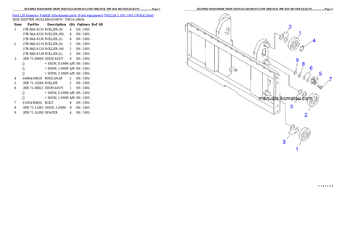 Protected: FSH254-2 S/N 1001-UP Partsbook