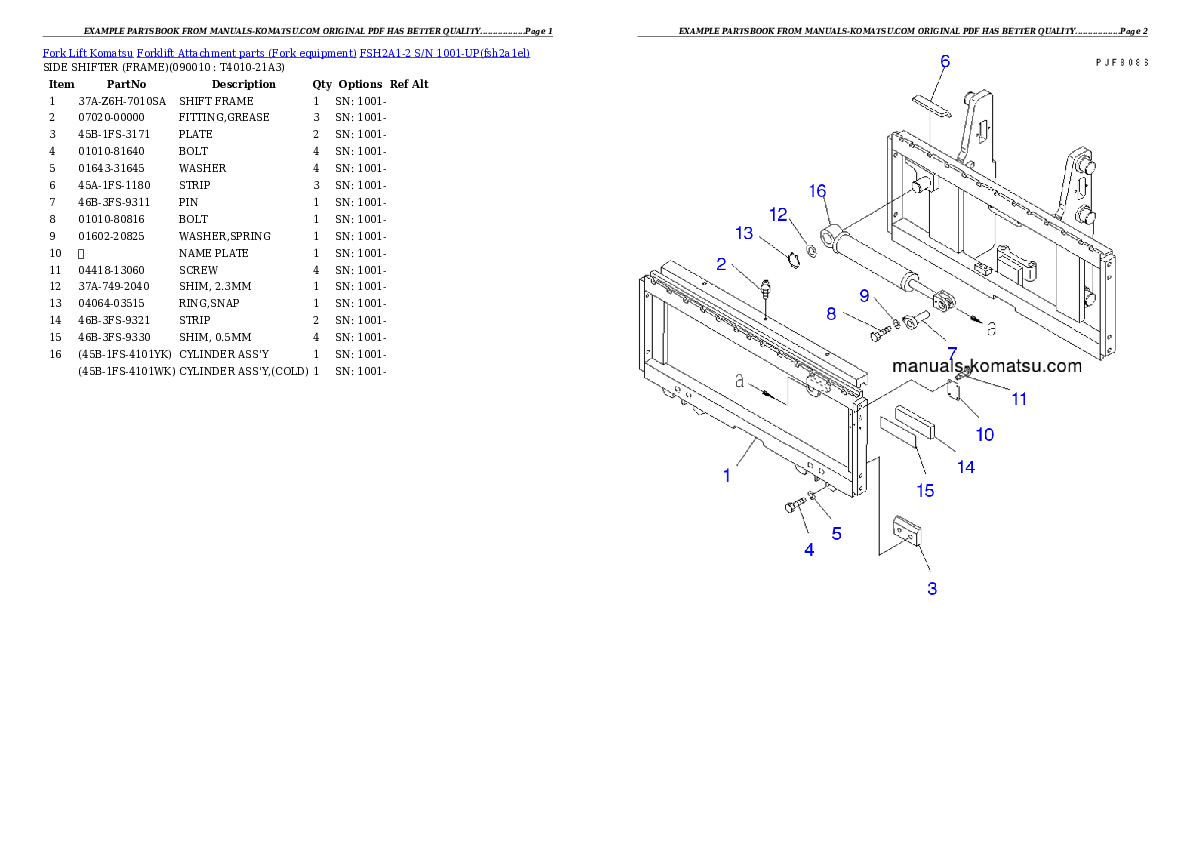 Protected: FSH2A1-2 S/N 1001-UP Partsbook