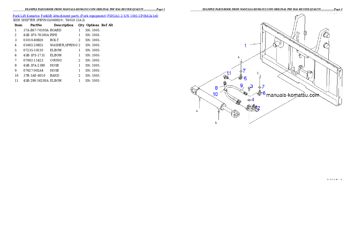 Protected: FSH2A1-2 S/N 1001-UP Partsbook