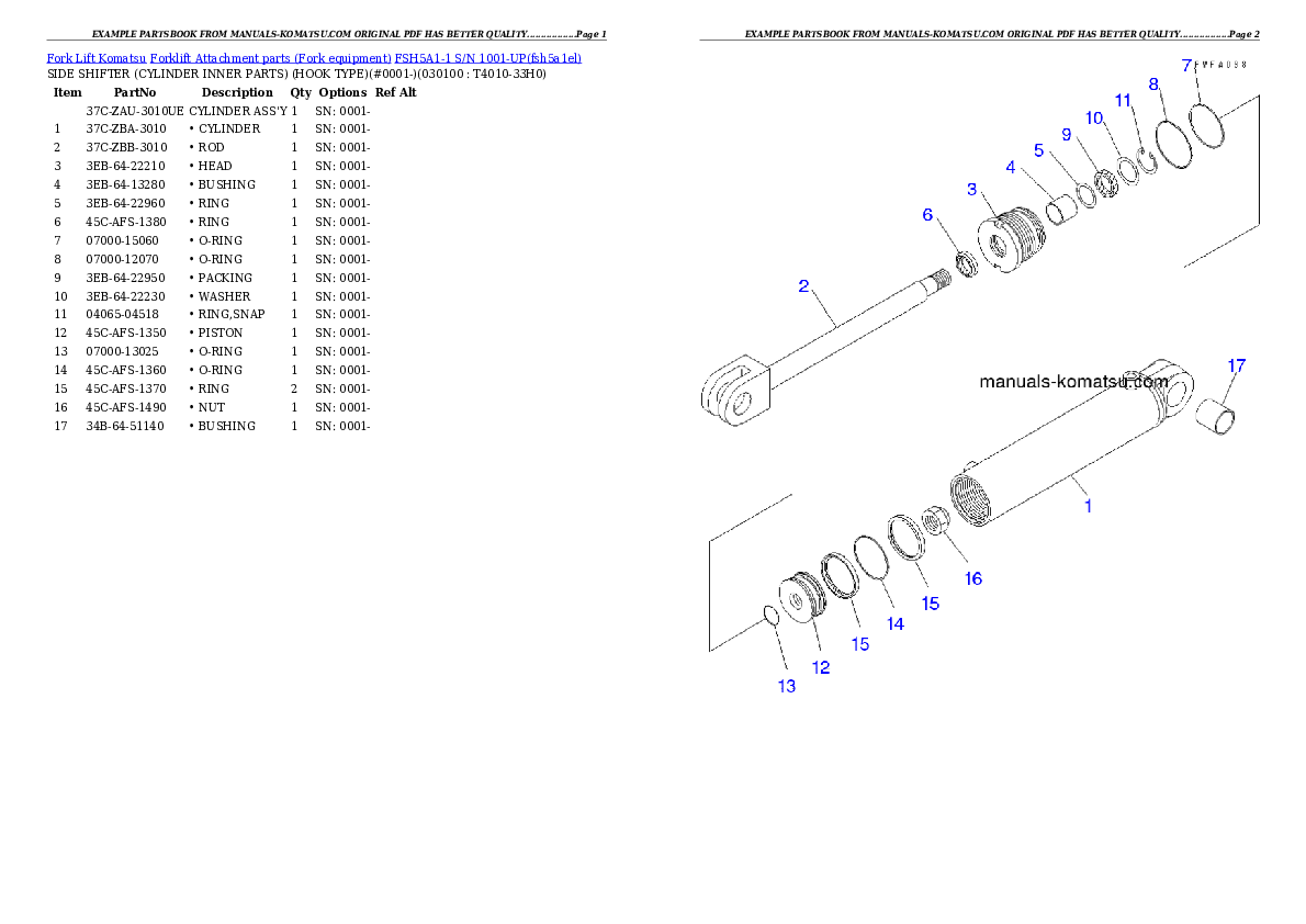 Protected: FSH5A1-1 S/N 1001-UP Partsbook