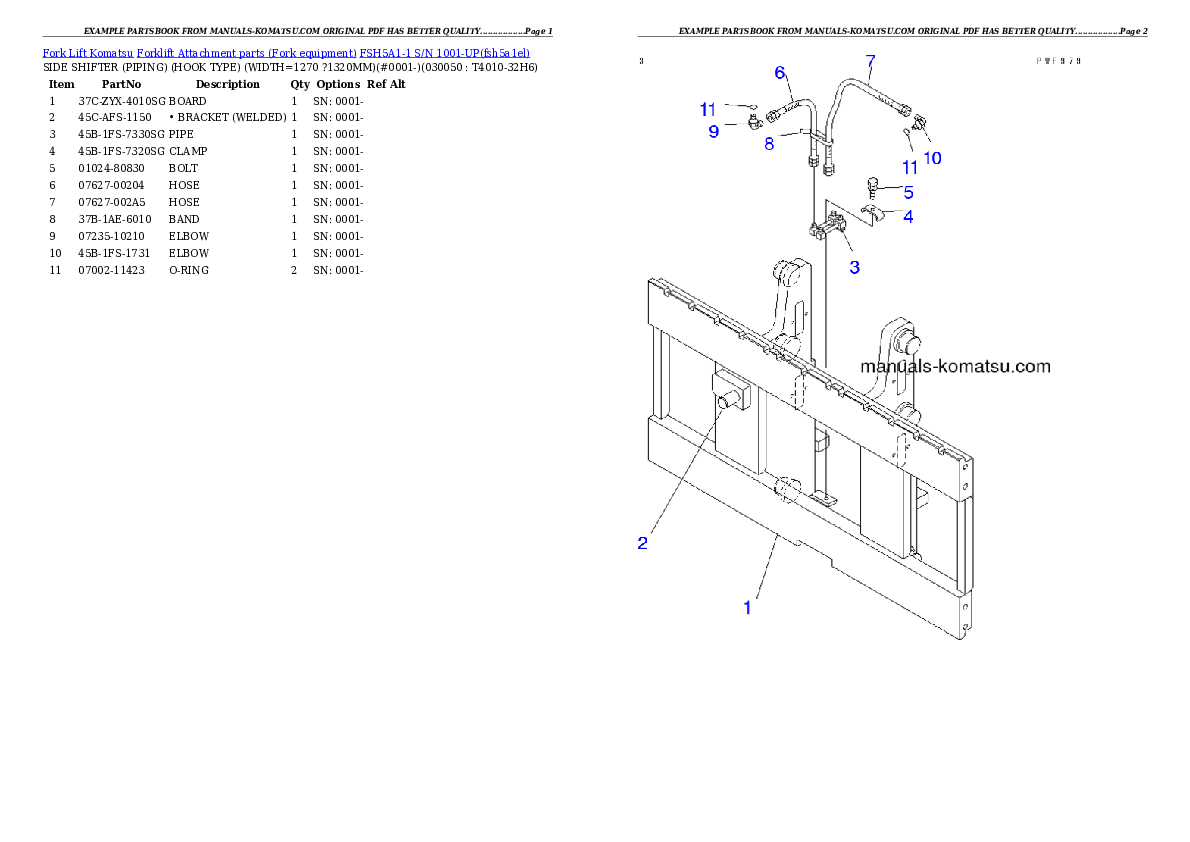 Protected: FSH5A1-1 S/N 1001-UP Partsbook