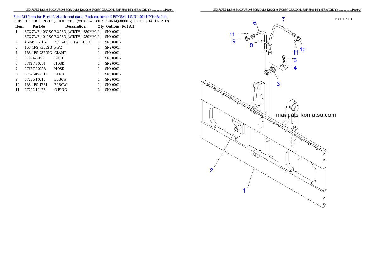 Protected: FSH5A1-1 S/N 1001-UP Partsbook