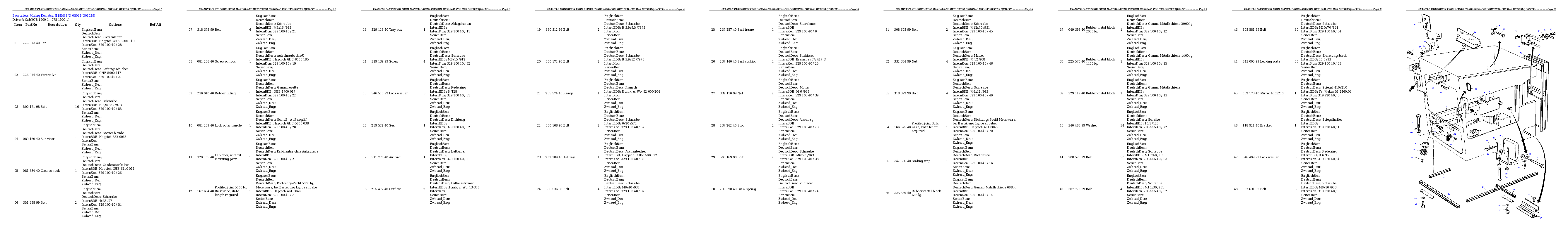 Protected: H185S S/N 05039 Partsbook