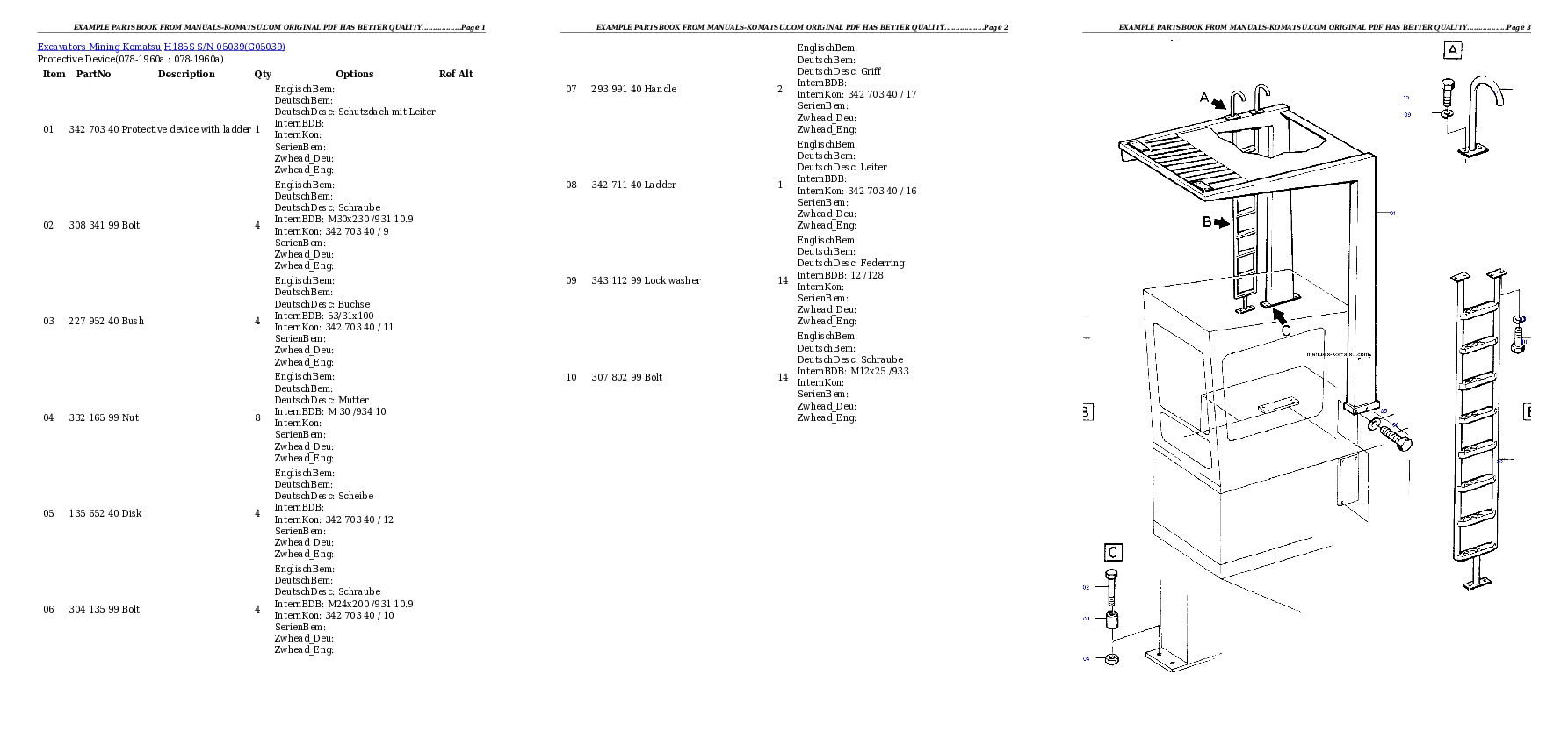 Protected: H185S S/N 05039 Partsbook