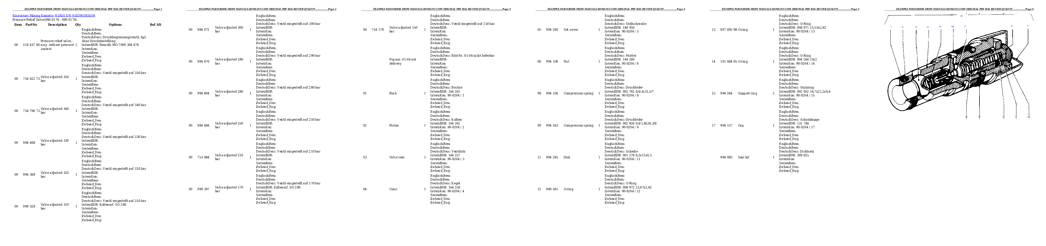 Protected: H185S S/N 05039 Partsbook