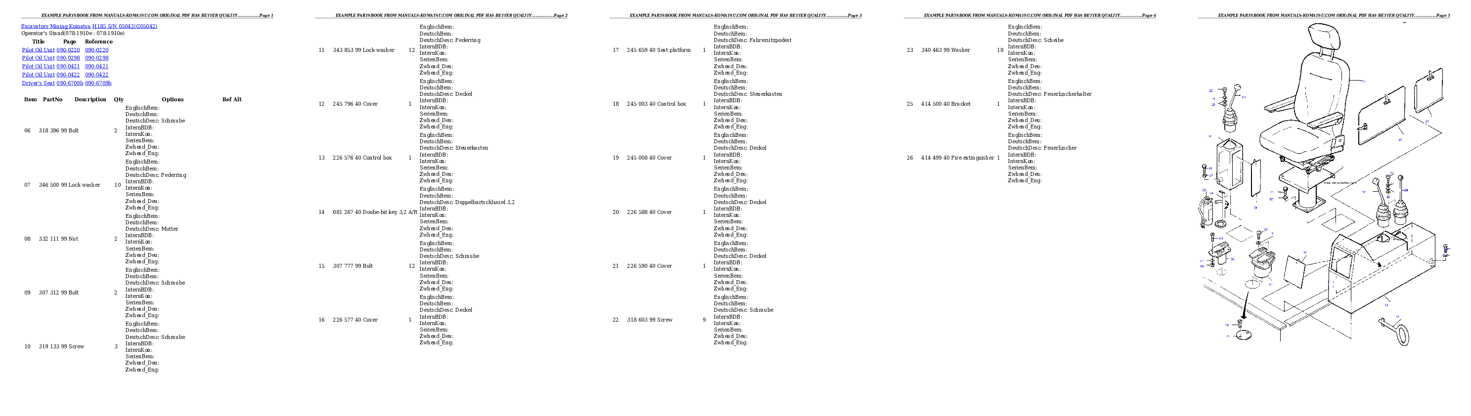 Protected: H185 S/N 05042 Partsbook