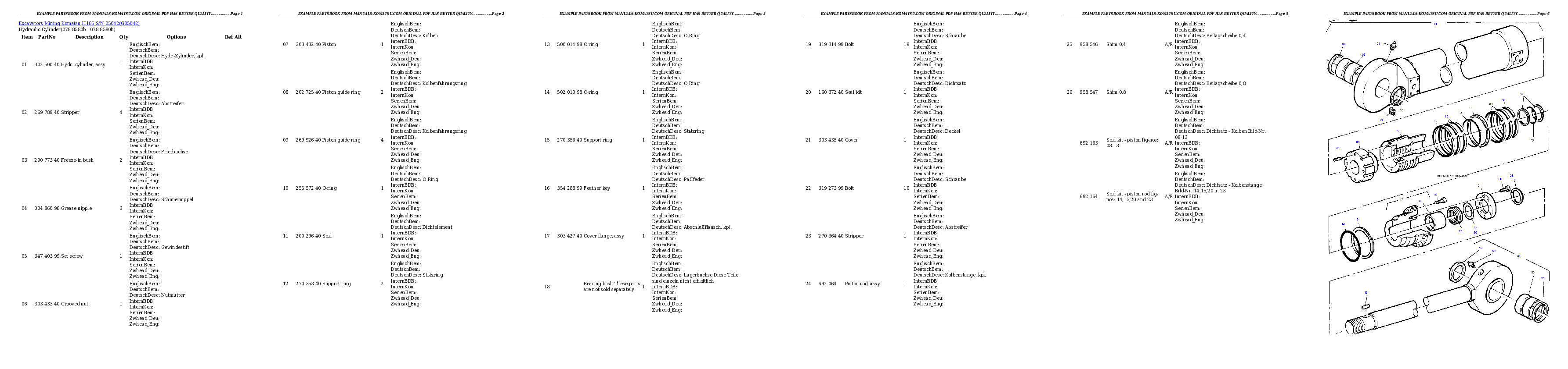 Protected: H185 S/N 05042 Partsbook