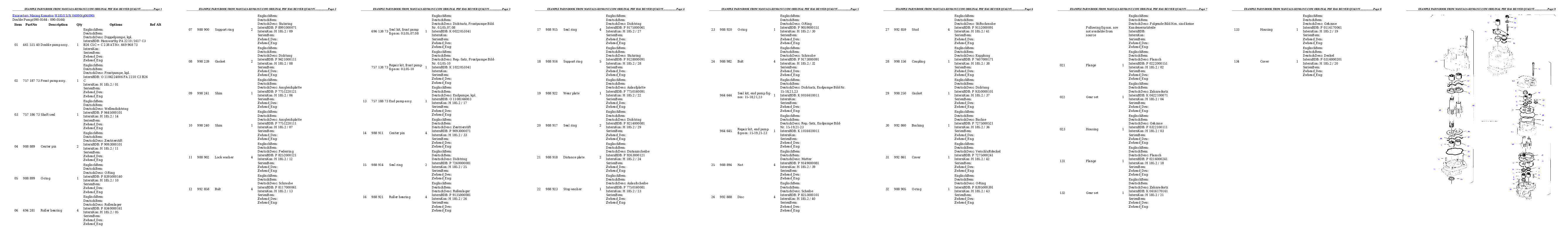 Protected: H185S S/N 06090 Partsbook