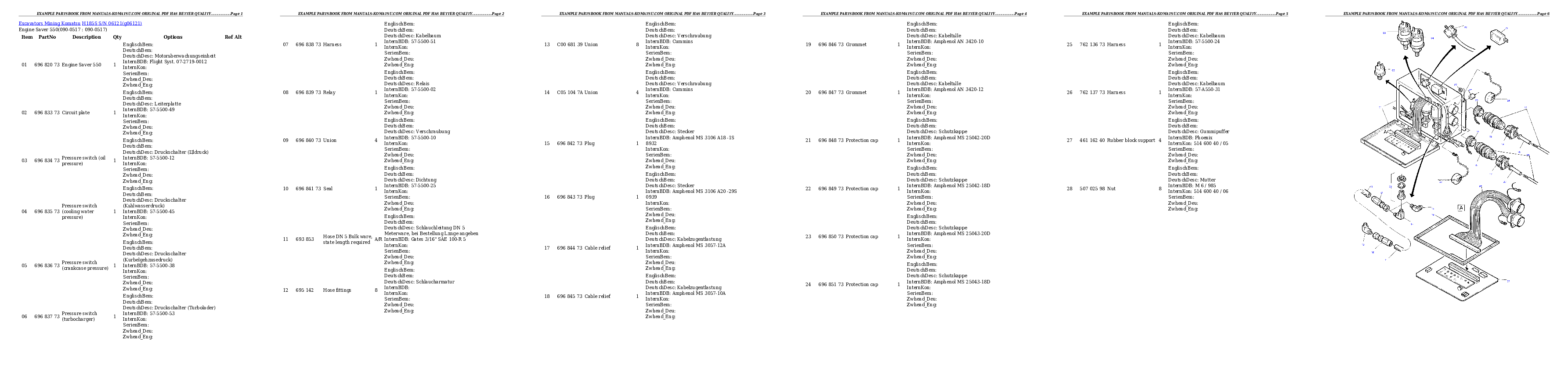 Protected: H185S S/N 06121 Partsbook