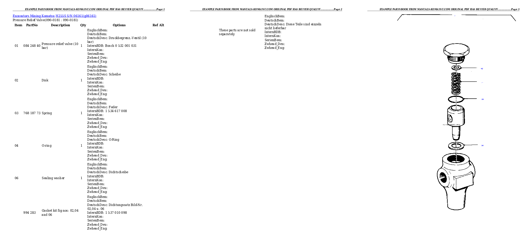 Protected: H255S S/N 06161 Partsbook