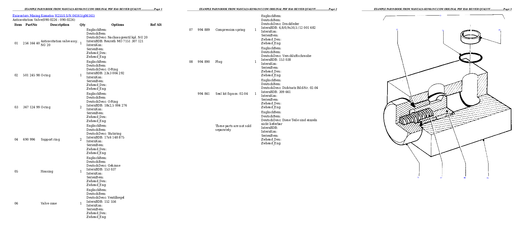 Protected: H255S S/N 06161 Partsbook