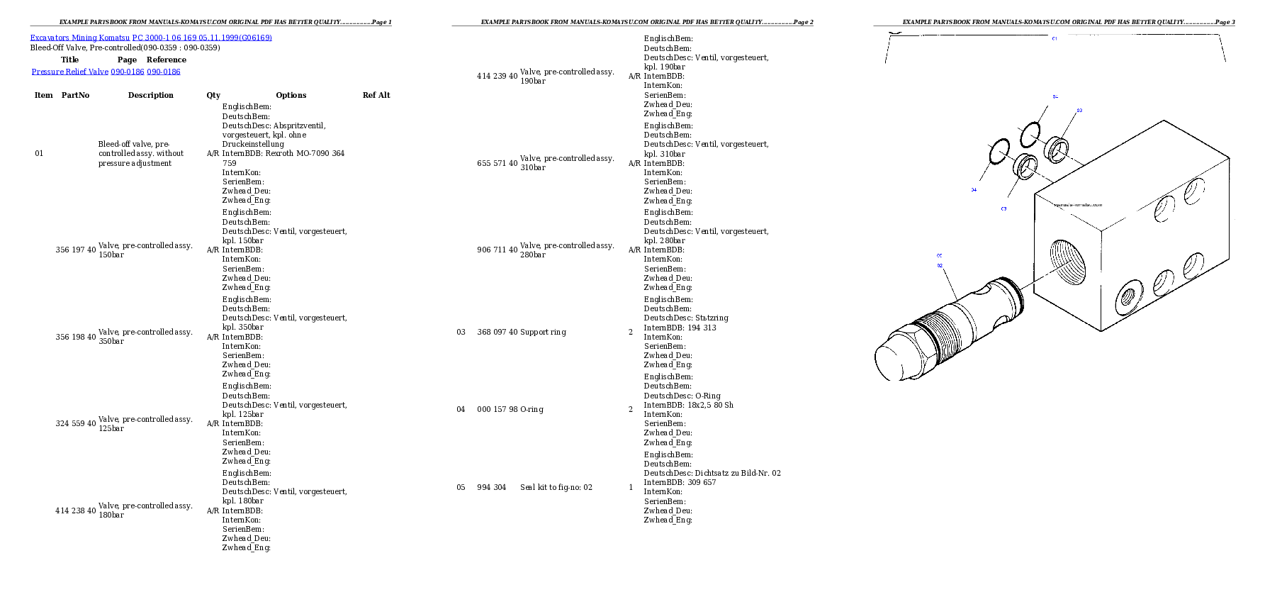 Protected: PC 3000-1 06 169 05.11.1999 Partsbook