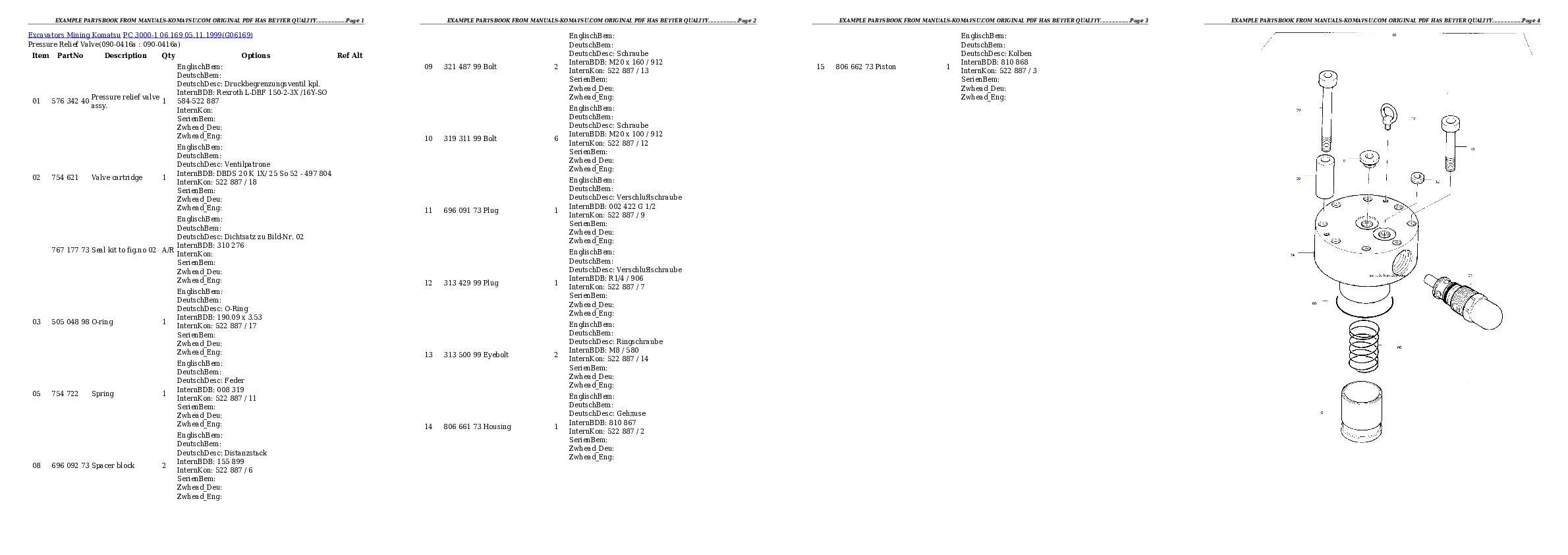 Protected: PC 3000-1 06 169 05.11.1999 Partsbook