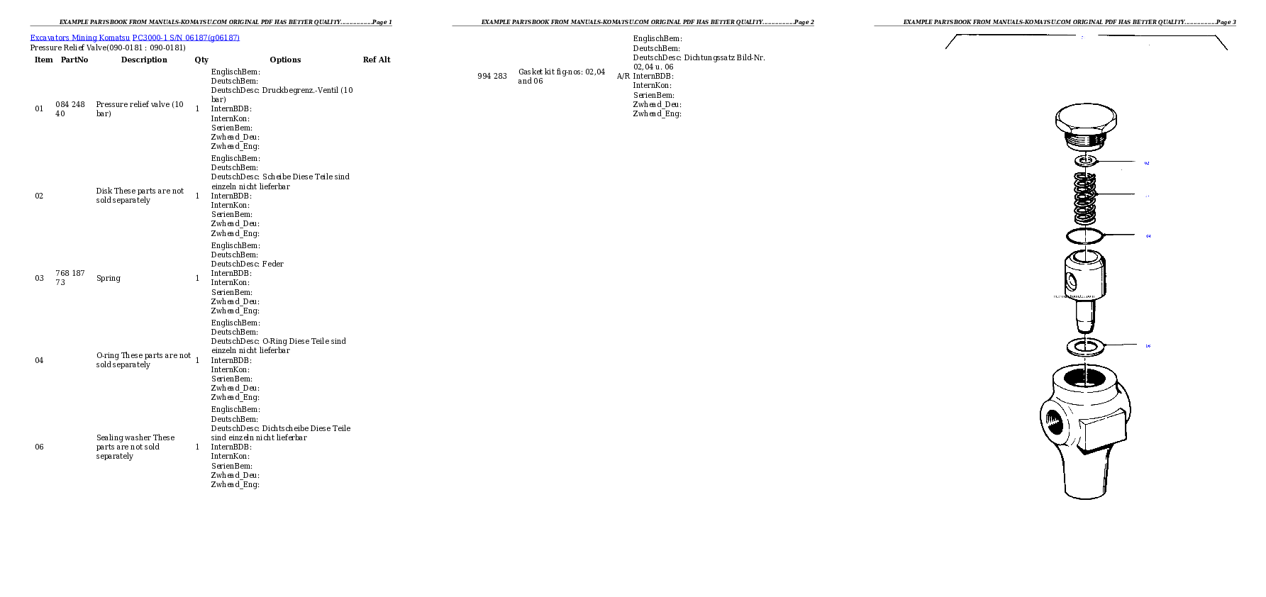 Protected: PC3000-1 S/N 06187 Partsbook