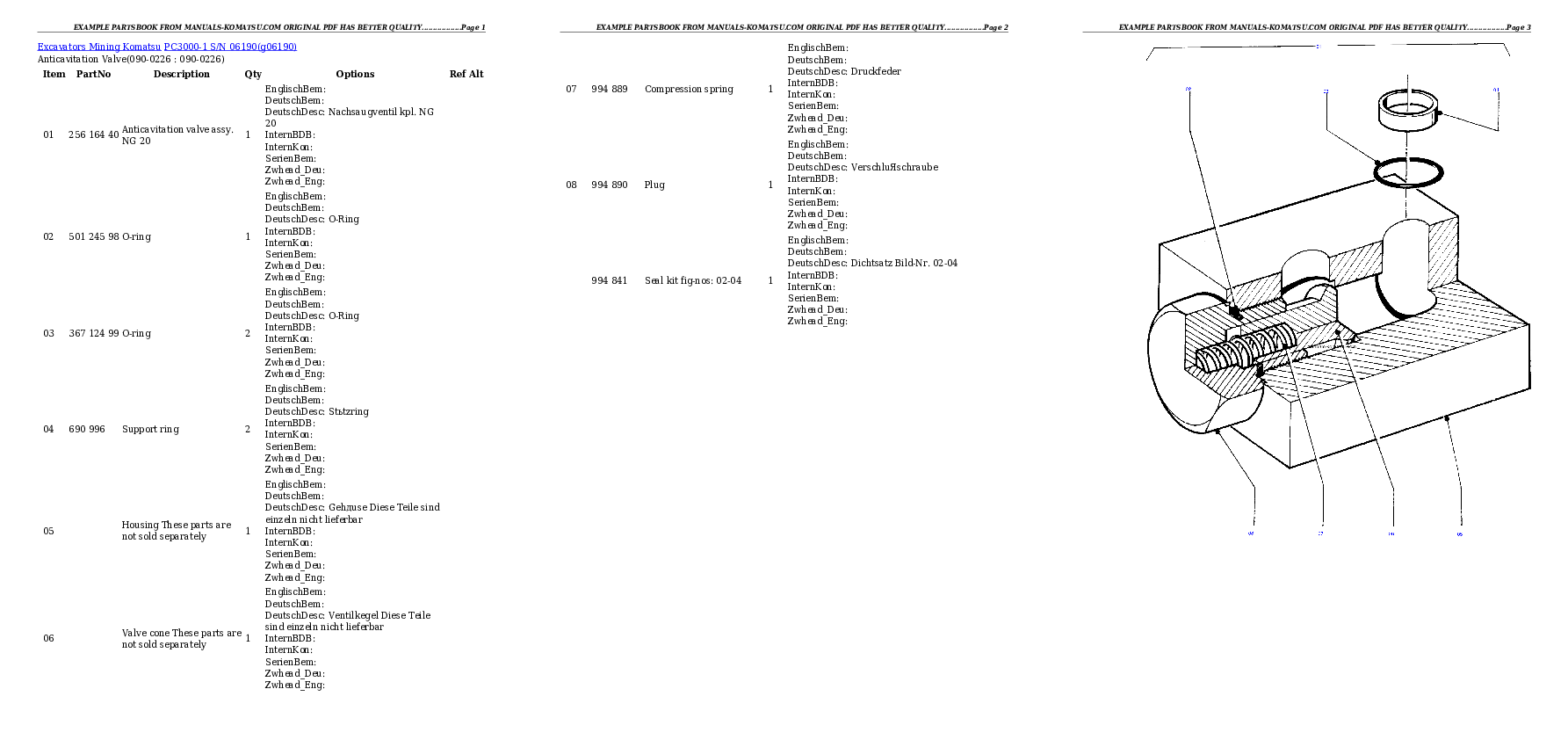 Protected: PC3000-1 S/N 06190 Partsbook