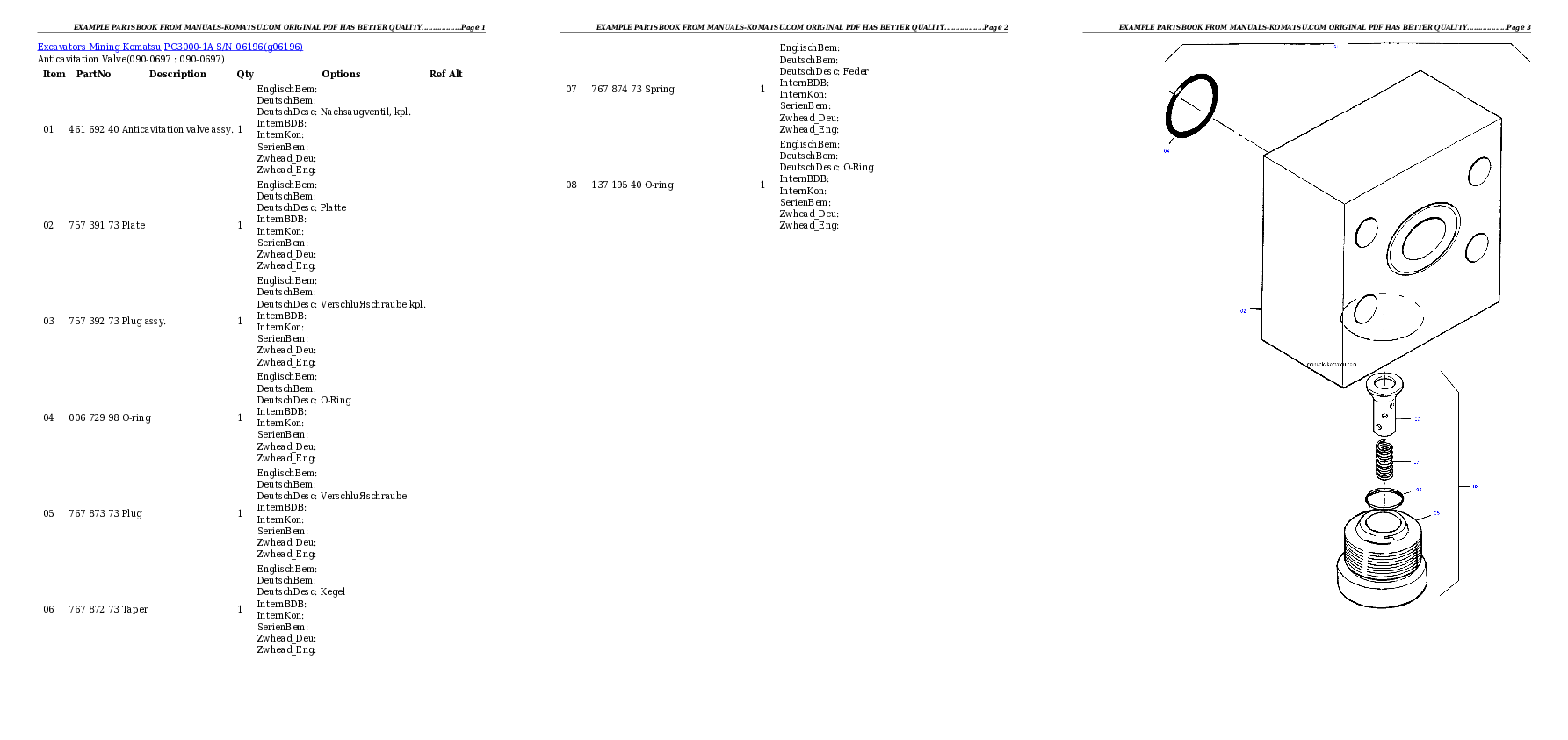 Protected: PC3000-1A S/N 06196 Partsbook