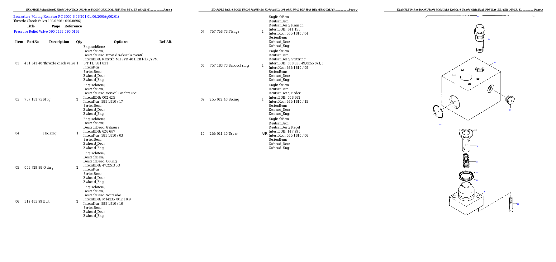 Protected: PC 3000-6 06 201 01.06.2005 Partsbook