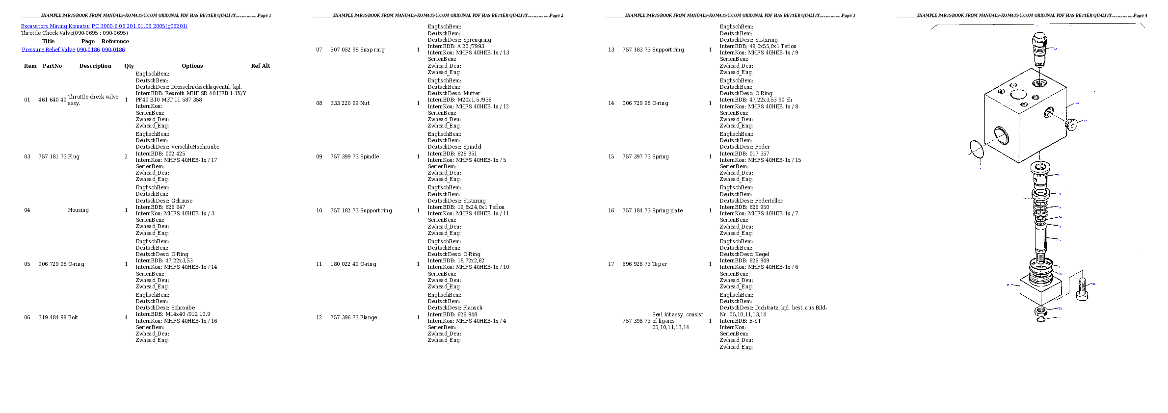Protected: PC 3000-6 06 201 01.06.2005 Partsbook