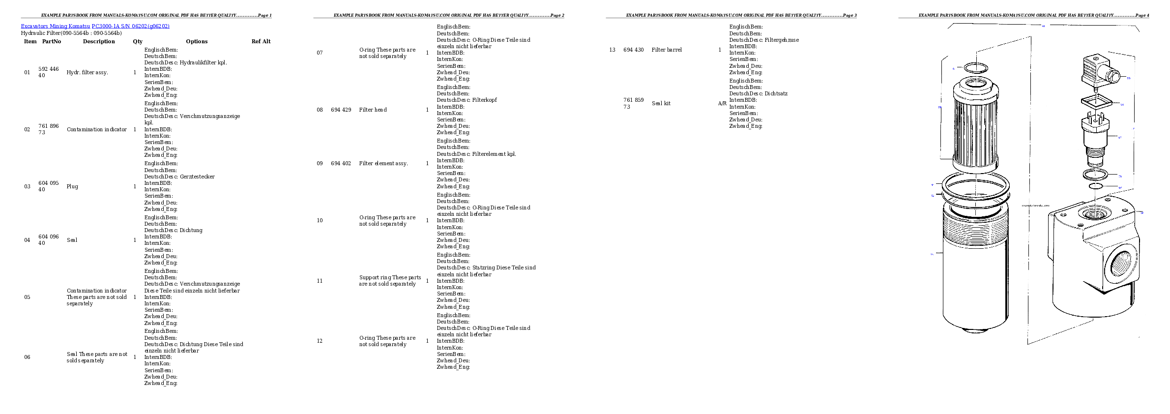 Protected: PC3000-1A S/N 06202 Partsbook