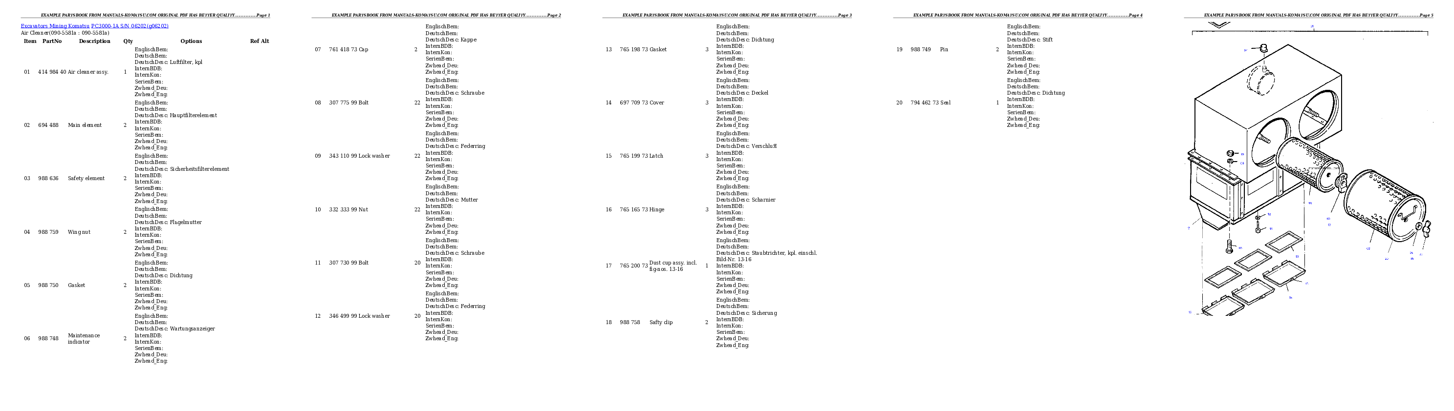 Protected: PC3000-1A S/N 06202 Partsbook
