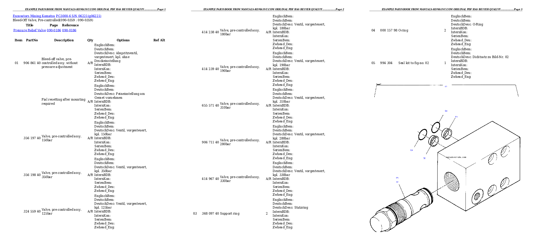 Protected: PC3000-6 S/N 06221 Partsbook