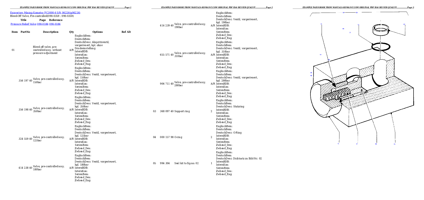 Protected: PC3000-6 S/N 06226 Partsbook