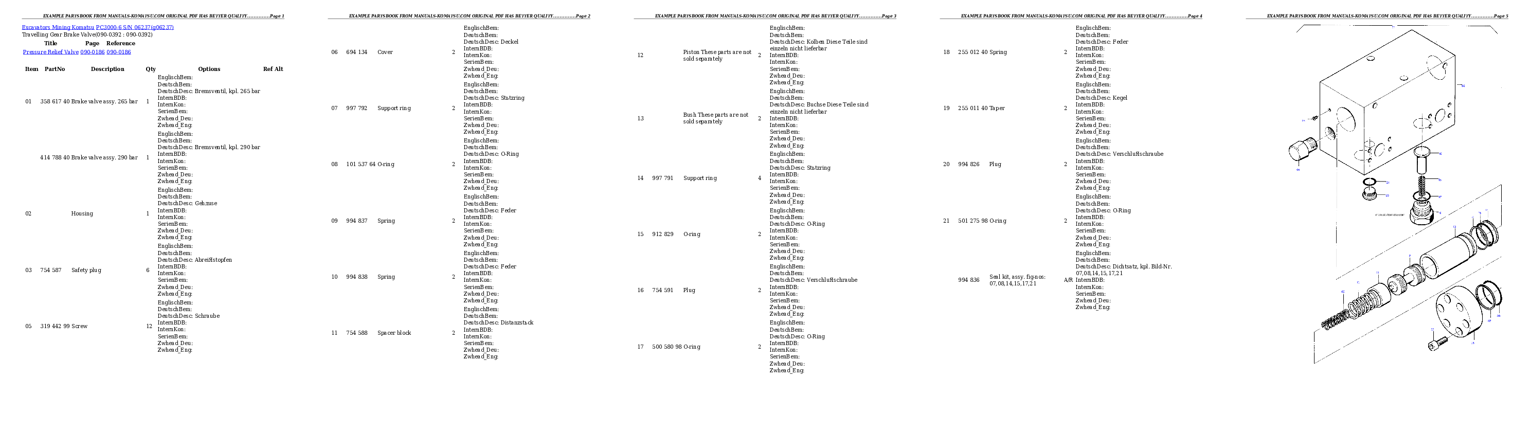 Protected: PC3000-6 S/N 06237 Partsbook