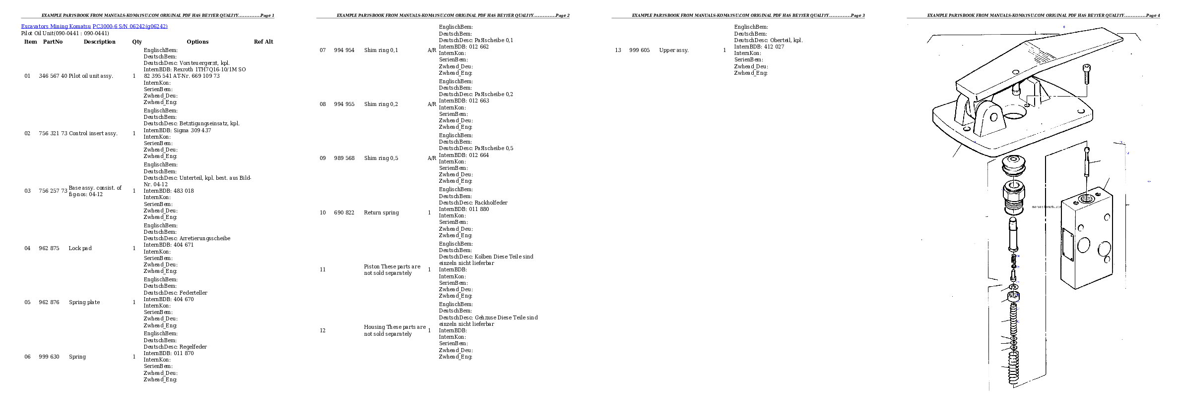 Protected: PC3000-6 S/N 06242 Partsbook
