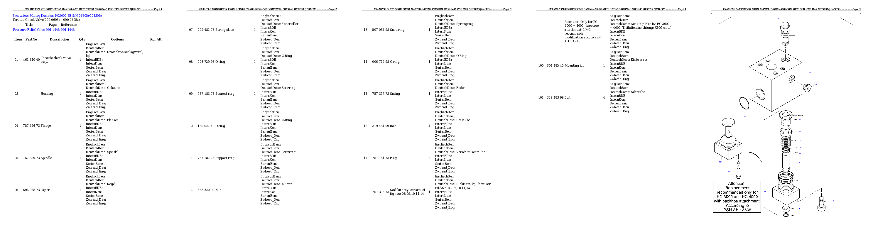 Protected: PC3000-6E S/N 06305 Partsbook