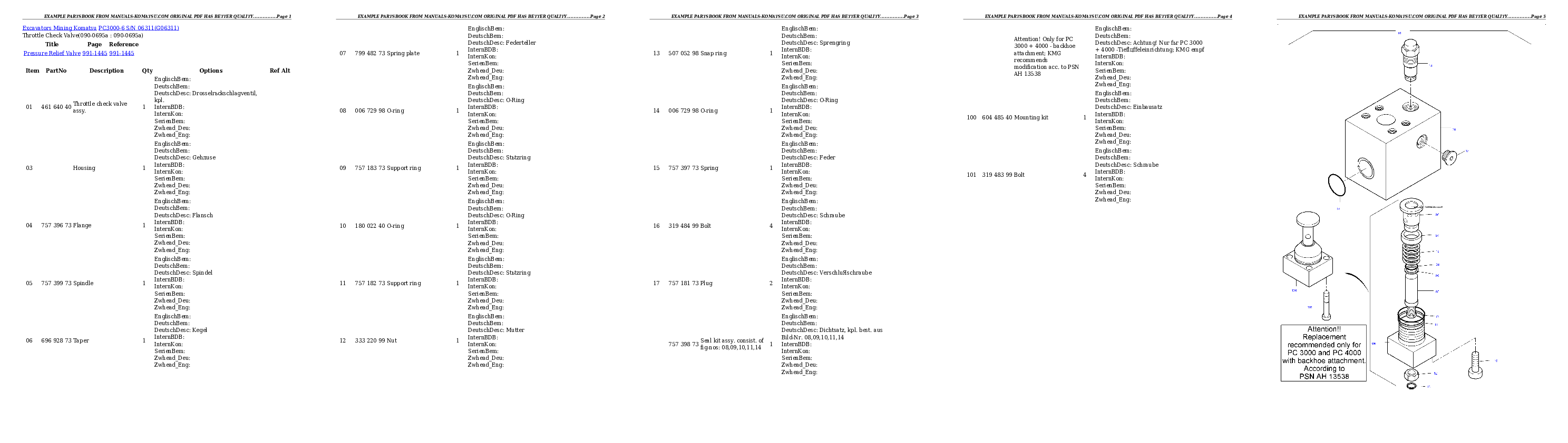 Protected: PC3000-6 S/N 06311 Partsbook