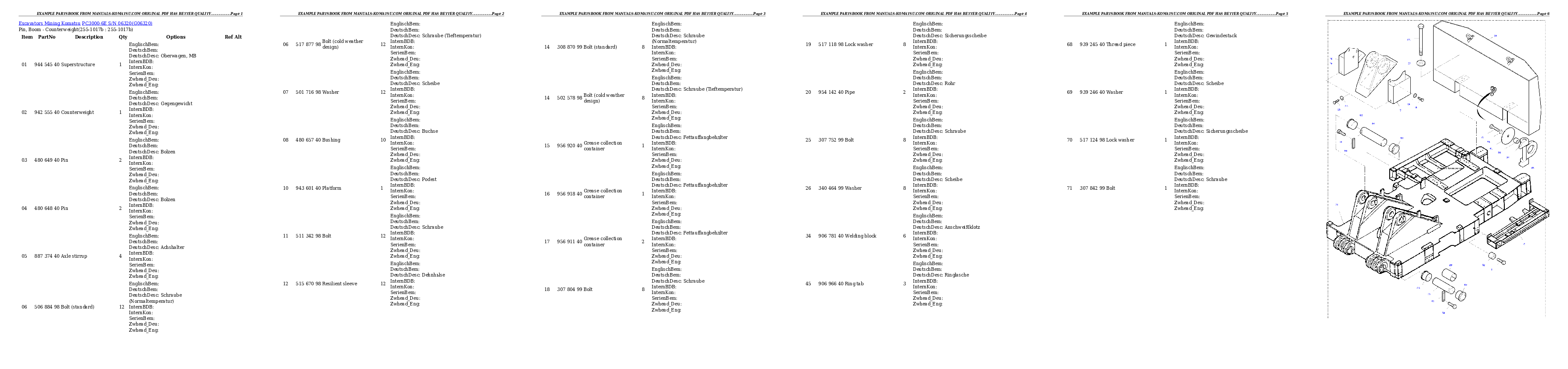Protected: PC3000-6E S/N 06320 Partsbook