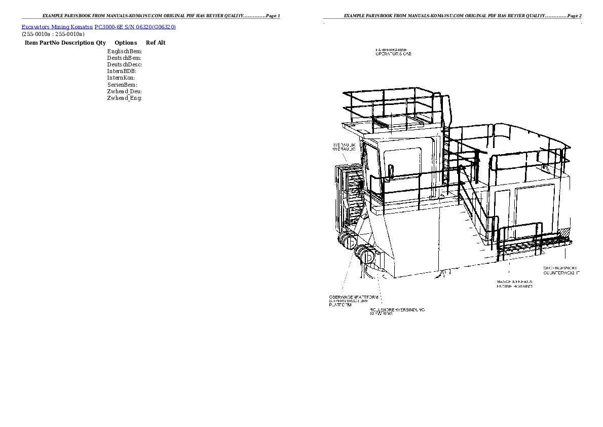 Protected: PC3000-6E S/N 06320 Partsbook