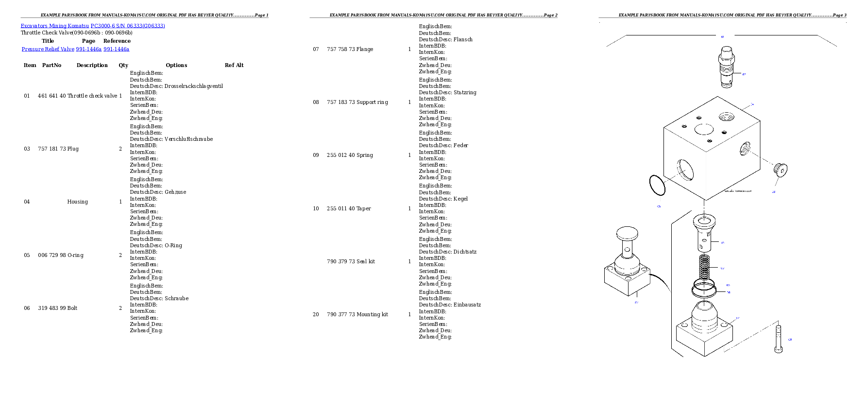 Protected: PC3000-6 S/N 06333 Partsbook